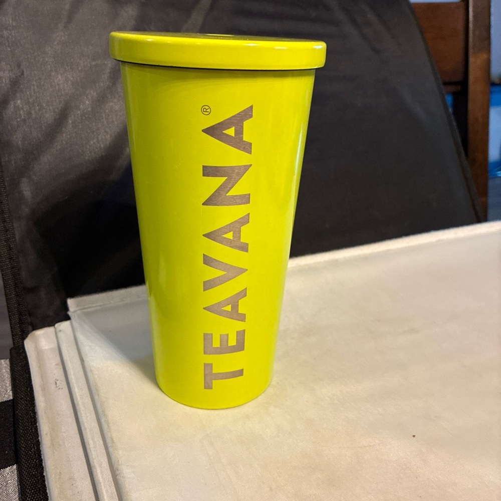 Teavana Vibrant Yellow Travel Mug